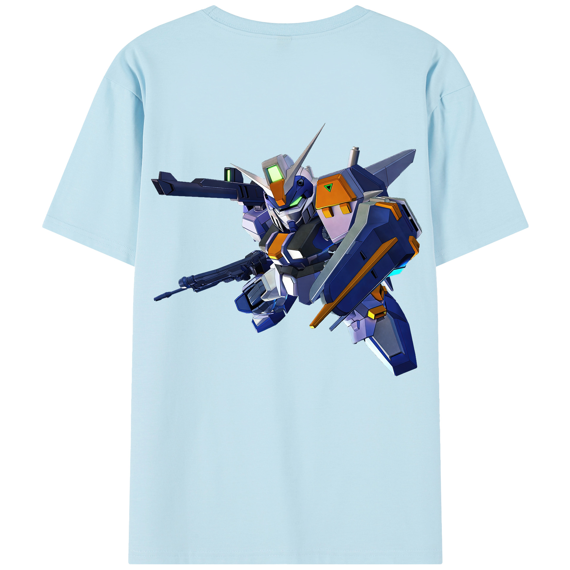 （画像用） 機動戦士ガンダム Mobile Suit Gundam 綿100％半袖Tシャツ（背面プリント）